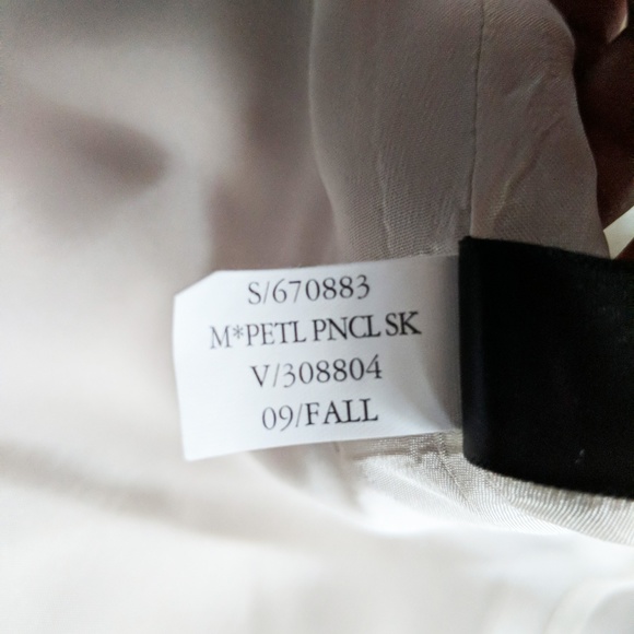 Banana Republic Nude Black Tulip Pencil Skirt Mini - Picture 6 of 6